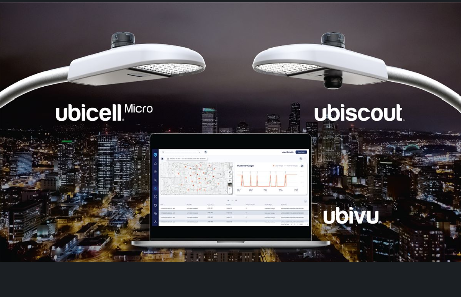 UbiCell Micro shown alongside UbiScout and UbiVu in a public company image